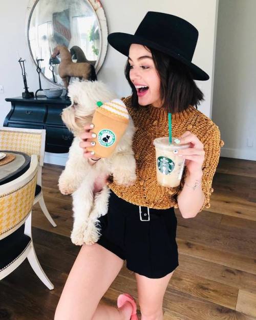 lucyhale: one for him. one for me. ☕️