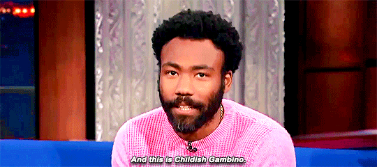 sseureki:Could you assume the face of Childish Gambino to see whether we could see