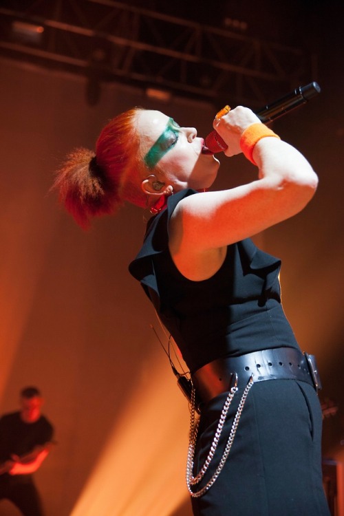 Shirley Manson and her band Garbage performing during the last week of the band&rsquo;s 20th Ann