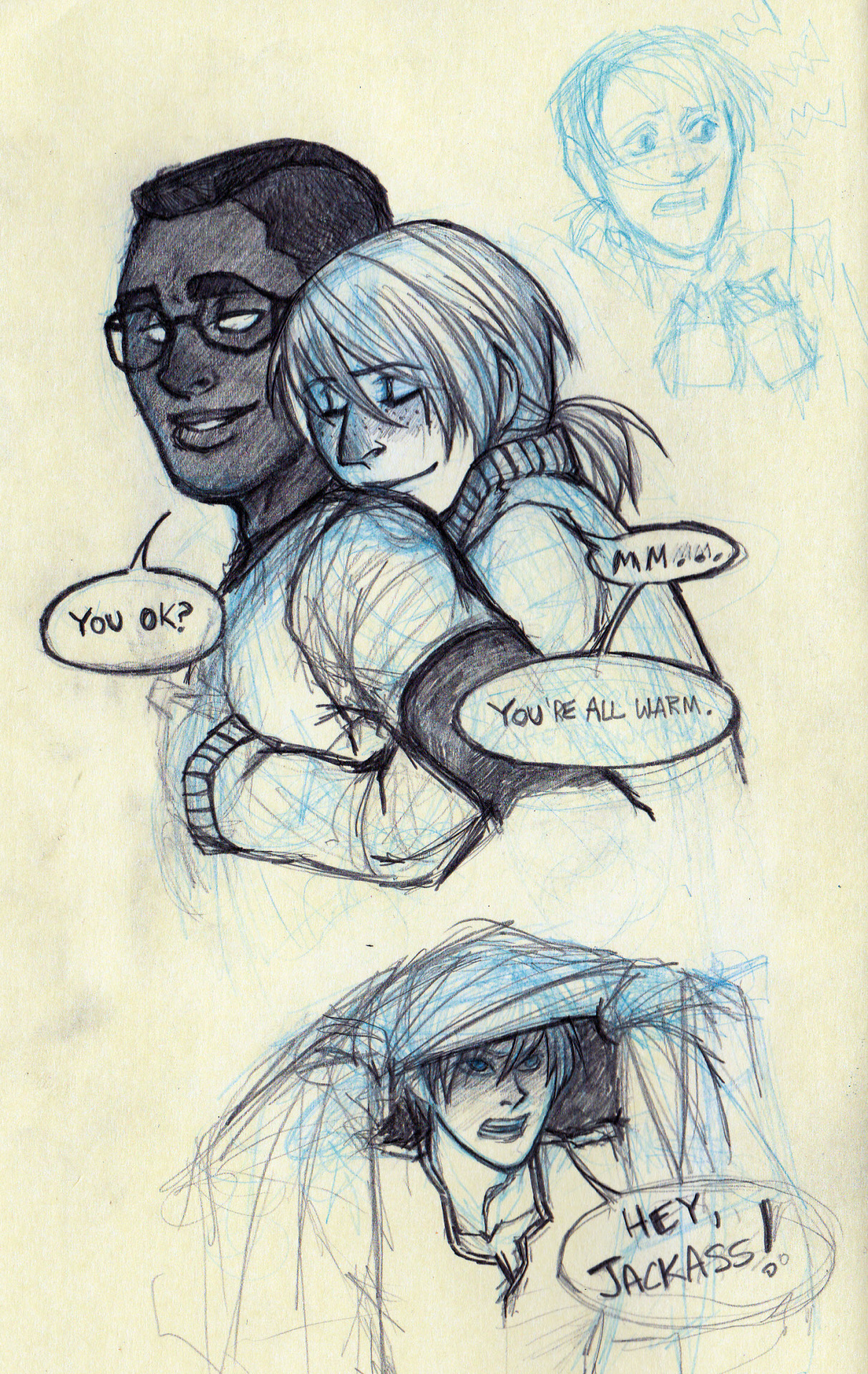 Working on an Alfred F Jones pic right now, but here, have some of my OCs from the