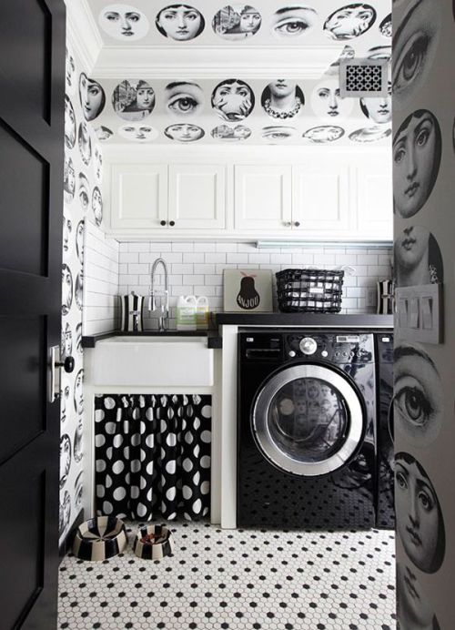 thedecorista: I would happily do laundry here everyday. #fornasetti