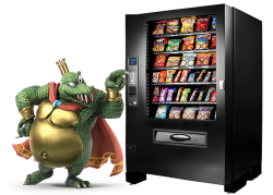 drkshdwbnch: mario9919: Why does K Rool’s Smash render look like he’s trying to use a vending machine? this fucking goes 