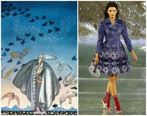 artnouveaustyle:Photos of outfits from Fendi’s Fall 2016 Runway Collection. Based off of (and inspir