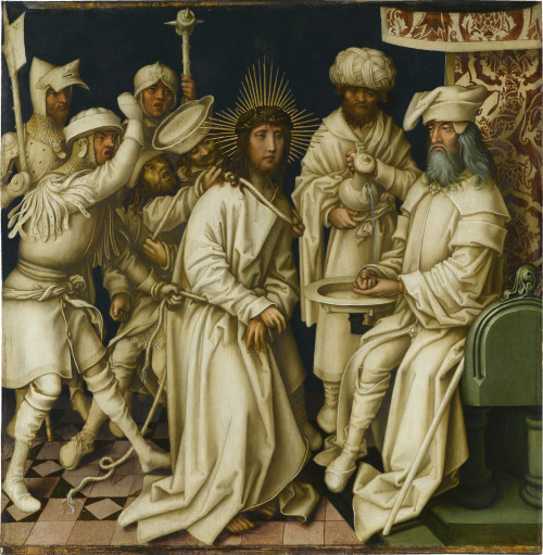 koredzas: Hans Holbein the Elder - Pontius Pilate Washing His Hands. 1494 - 1500