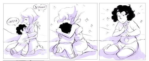 metalwarrior22:  bevsi:  lapis/steven fusion comic!!  You can do it rebeccasugar! 