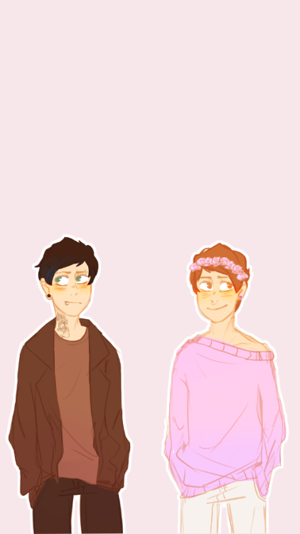 requested pastel!dan and punk!phil lockscreens  *:･ﾟ✧ art by: raszberrylike this if you saved