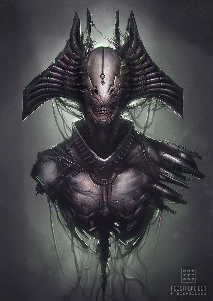 noistromo:  BiomechMonster. Photoshop. 