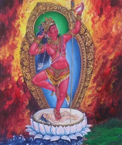 Vajravarahi, nepali painting