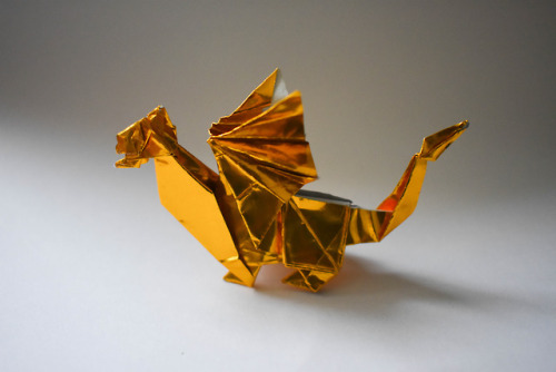 Dragons, Winged Wolf, Griffin designed by John Montroll | folded by | instructionsShame it was a clo