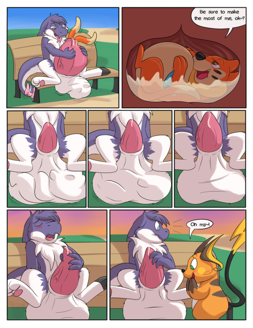 dragon-noms:  Dessy’s Park Bench Adventure -Comic Commission- - by Dweet-Tea (1) (2) (3) (4) (