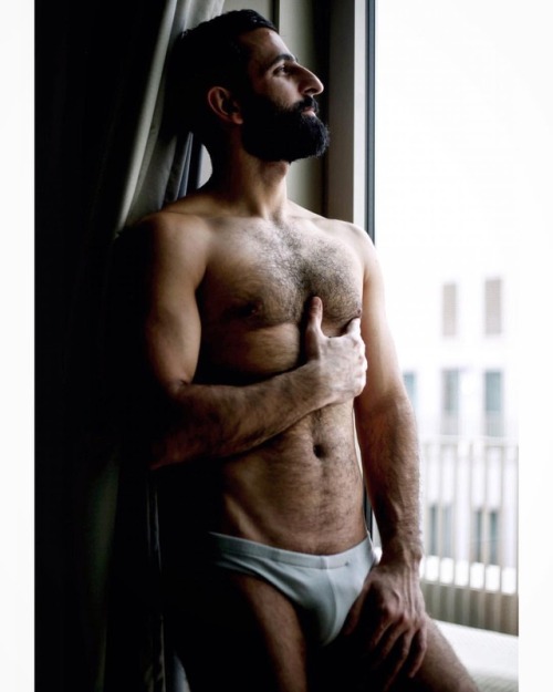 Add #unpaid  Azad @itsmeazadoo @kikodionisio_photography @papenbergberlin #malemodel #beard #hairy #