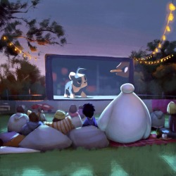 disneysbighero6-bh6:  &ldquo;@shanedevriesart: I’m excited to finally see #BH6 in oz tonight. Looking forward to #FEAST.&quot;…#BigHero6 