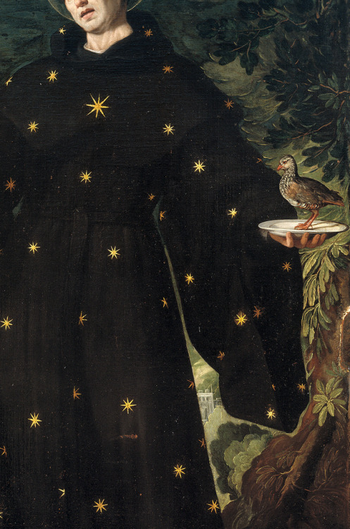 achasma:Nicolás de Tolentino (detail) by Juan Pantoja de la Cruz, 1601.