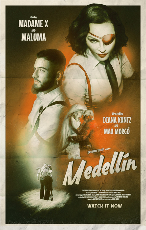 Madonna &amp; Maluma - MedellínVintage music video posters