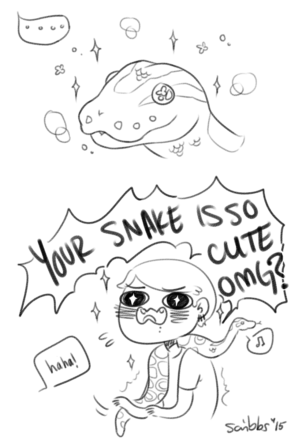 scribblescrab:  I basically fell in love with my friend’s Ball Python the instant