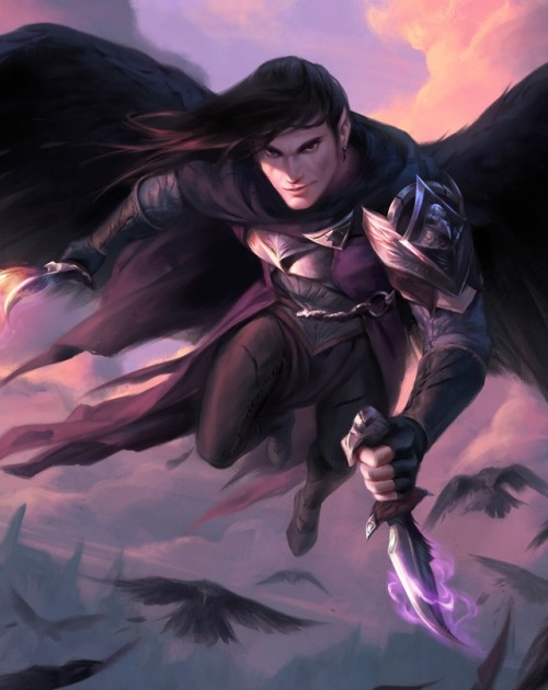 swallowtailed: we-are-rogue: Champion of the Raven Queen by Marcela Medeiros Vax has always been a v