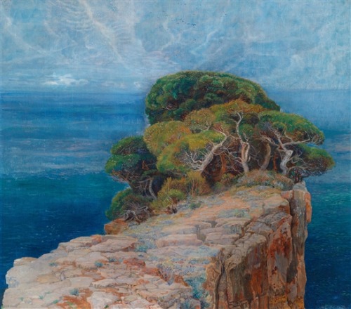 Emilie Mediz-Pelikan - Blick auf Lacroma. 1902. Oil on canvas.