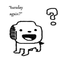 kirbylesbian:  tuesday again 