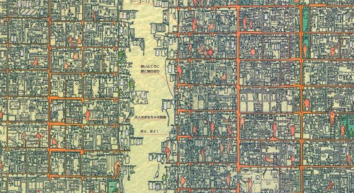 Sezione dettagliata di Kowloon Walled City · 大図解九龍城 (日本語) 大型本 · Kowloon City Expedition, Kani Hiroak