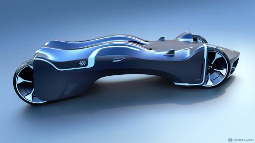 rhubarbes:rhubarbes:Tron Car for Disneyland Shanghai ‘Qing Yi’ by Daniel Simon More on RHB_RBS