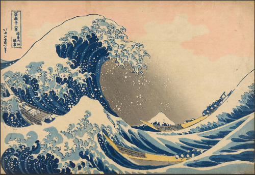 nobrashfestivity:Katsushika Hokusai, 神奈川沖浪裏  The Great Wave off Kanagawa, 1830-1832from the series  