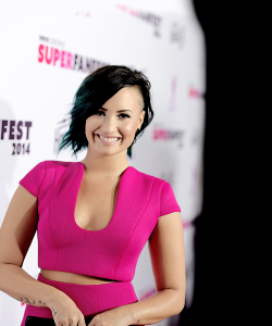 burrowjoe:  Demi Lovato attends VEVO’s first annual VEVO Certified SuperFanFest at The Barker Hangar in Santa Monica, California on October 8, 2014. 