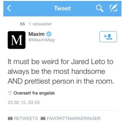 veganbutterordeath:  Jared Leto has some famous fan girls + boys