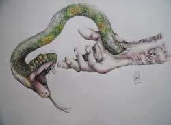 eatsleepdraw:  It’s a draw on Indian ink and pencil colors made by me in 2012. Everything is my invention.