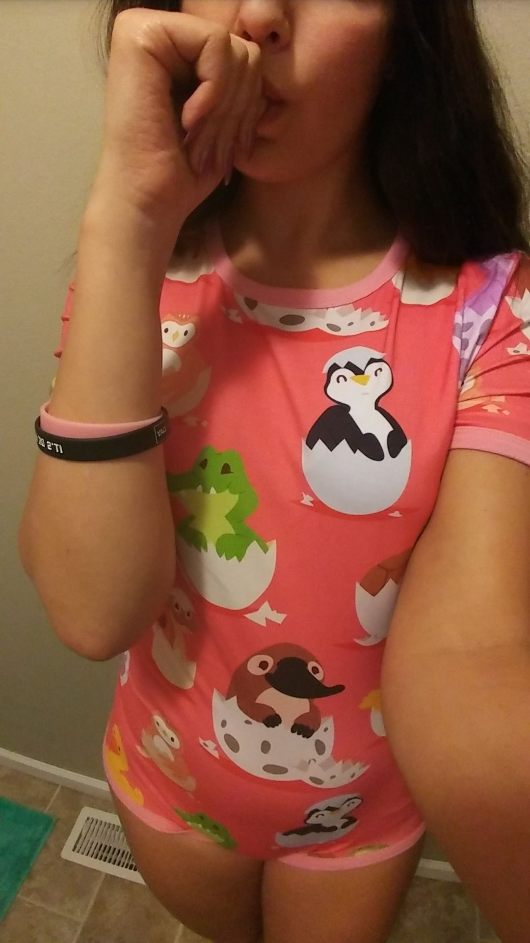 Absolutely in LOVE with my baby animals onesie from @onesiesdownunder. It fits so