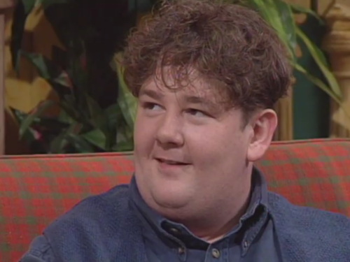 Young Johnny Vegas. British actor/comedian Johnny Vegas’ first TV appearance was in 1996 as a 