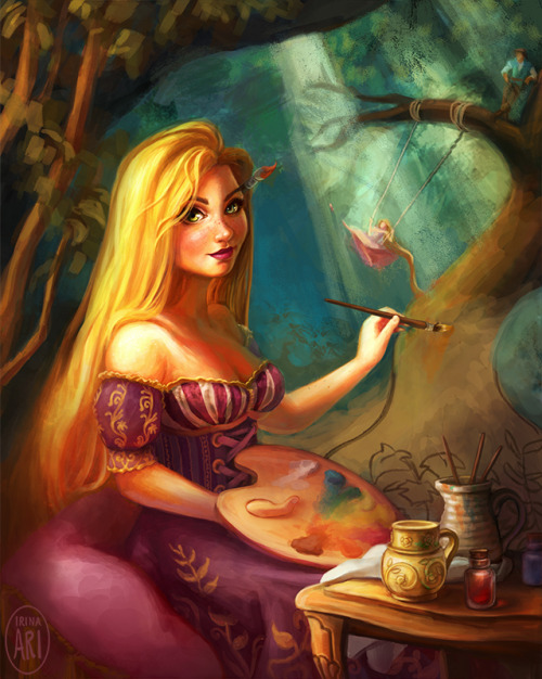 irinaillustrates:Rapunzel, still adding to her gallery~irinaillustrates.tumblr.com/