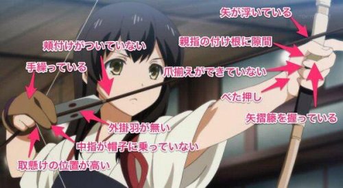 gkojax:  ツイッターバズ速報さんのツイート: アニメ『艦これ』の弓の構え方が大論争になっていますが、弓道の先生が衝撃の真理で一刀両断ｗｗｗｗ . https://t.co/jmIebVo0M0