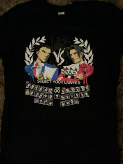 askaceattorney:  Oh look, the best shirt ever just arrived. -The Mod
