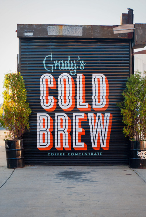 typostrate:  Cold brewby NYC Type. 