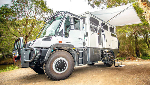 Earthcruiser Explorer XPR, 2021. An Australian-made all-terrain camper based on a Mercedes-Benz Unim