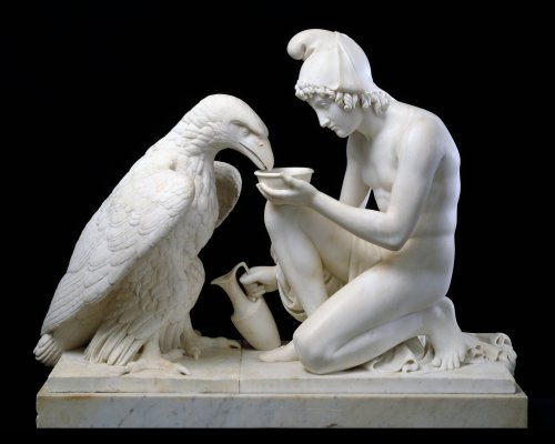 Bertel Thorvaldsen (Denmark  1770-1844)‘Ganymede and the Eagle' 