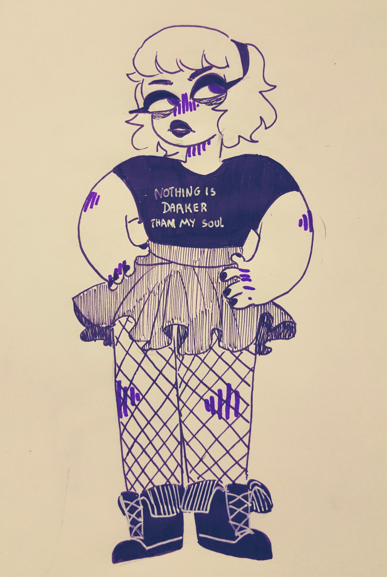 thebluepacience: @luna-lalondegood we need more art of Rose being a edgy teen