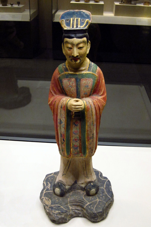 jeannepompadour:Tang dynasty warrior and court official statuettes