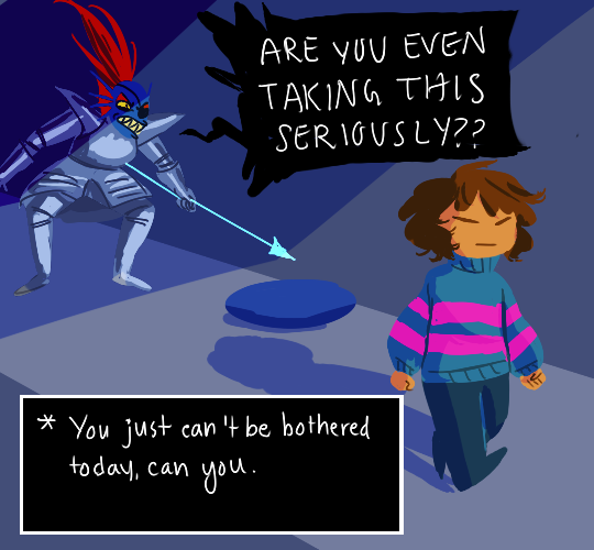 kuuhaiyu:  beforuskanaya:  you know what’s fucking hilarious to me. frisk doesn’t