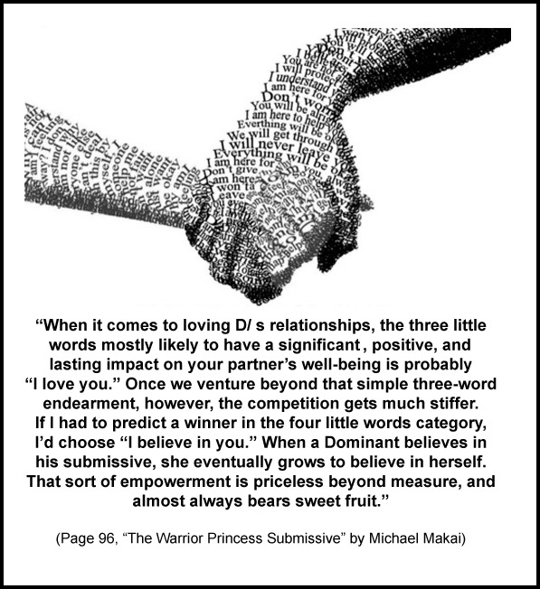 wrongjohnsilver:  Seriously, though, what’s good for the D/s relationship is what’s