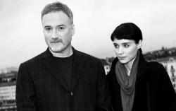 thefilmstage:  David Fincher and Rooney Mara