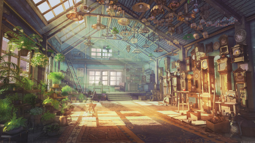 little-dose-of-inspiration:  Watchmaker house by arsenixc