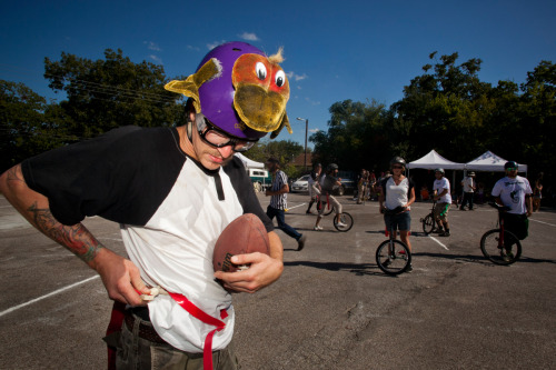 Unicycle Football for ESPN Magazine If we have hung out in the past year, I&rsquo;ve told you about 