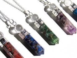 kloica:  “Crystal Ball” Gemstone Necklaces from Kloica Accessories