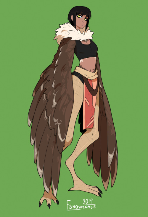 fsnowzombie: harpril 16/30 my druid! no name still, but she has a tree growing out of her, and the l