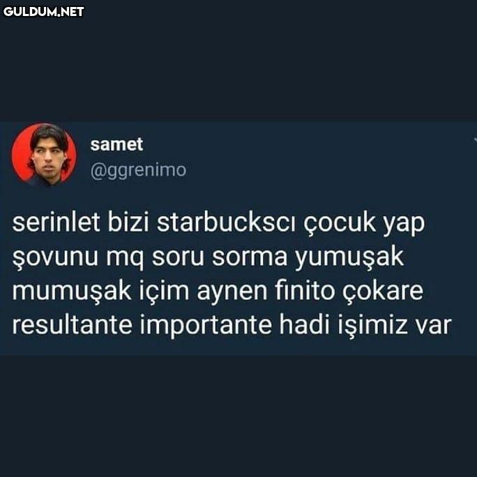 Abi 10 liralık starbucks...