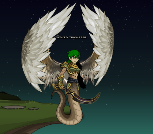 So today I gained the necessary items that allow me to become a winged warrior-snake lady at whim, a