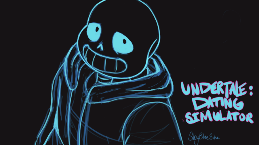 undertale-dating-simulator:Done by one of our lovely artists, @sky-blue-siha!