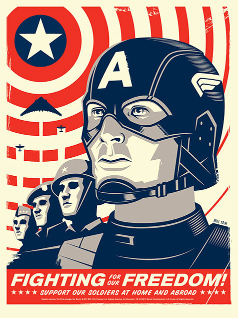 dieselfutures:  Captain AmericaFirst image by Eric TanSecond image by Kevin HowdeshellThird