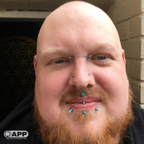 bluelotuspiercing:Tony here is one of our favourite clients. Has some beautiful piercings. However h